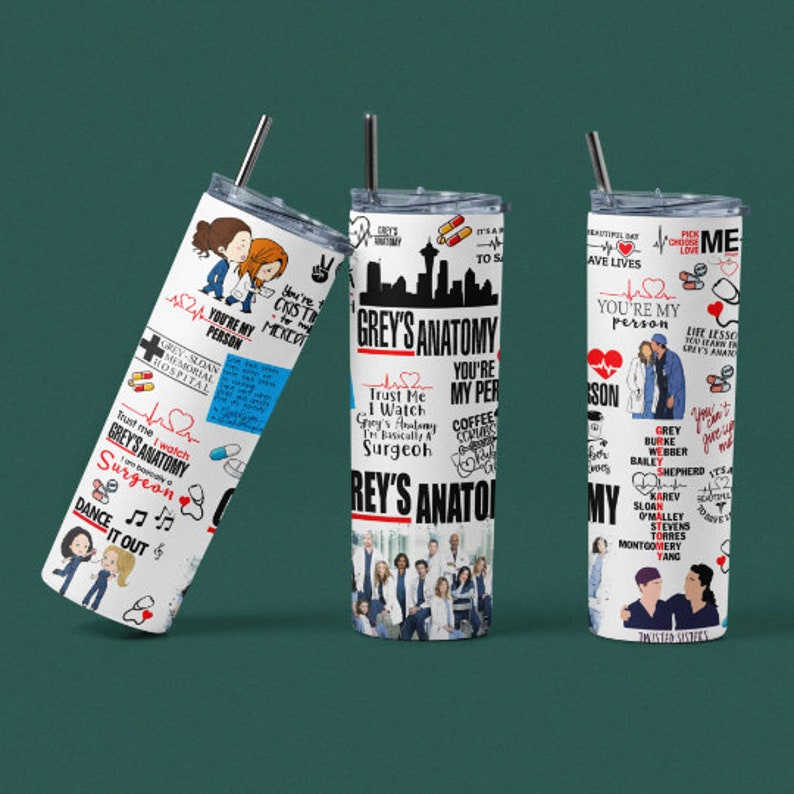 Grey's Anatomy Design Grey Anatomy PNG Grey's Inspired Anatomy 20oz PNG ...