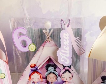 Spa Party Favor Bags: Clear Goodie Purse, Birthday Decor