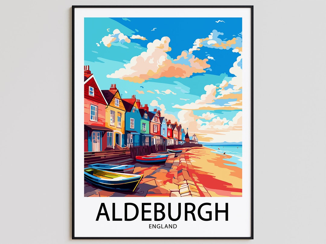 Aldeburgh Travel Poster Aldeburgh Print England Art Print Etsy