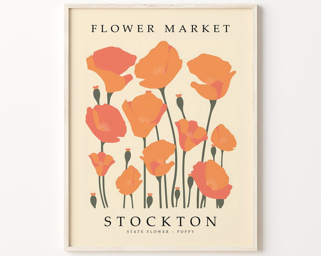 Stockton California FLOWER MARKET Stockton STATE Flower Etsy