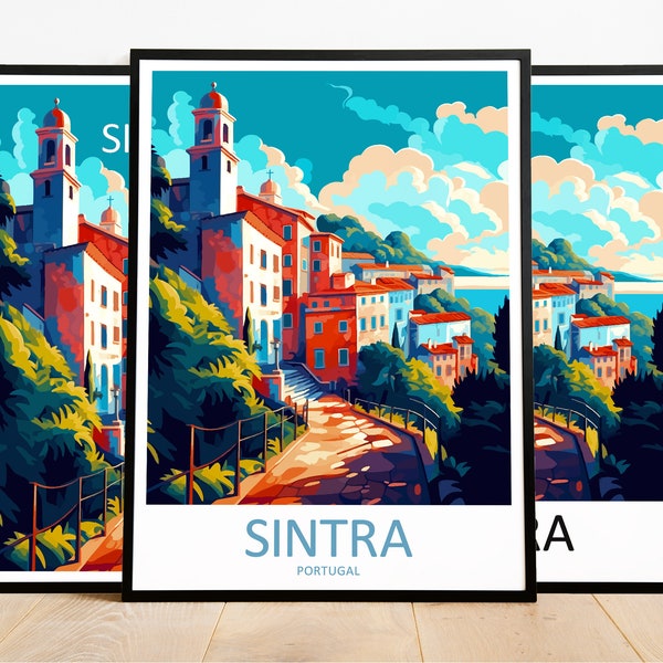 Sintra Travel Print Art Sintra Poster Portugal Wall Art Decor Sintra Gift Sintra Artwork Sintra Art Portugal Decor