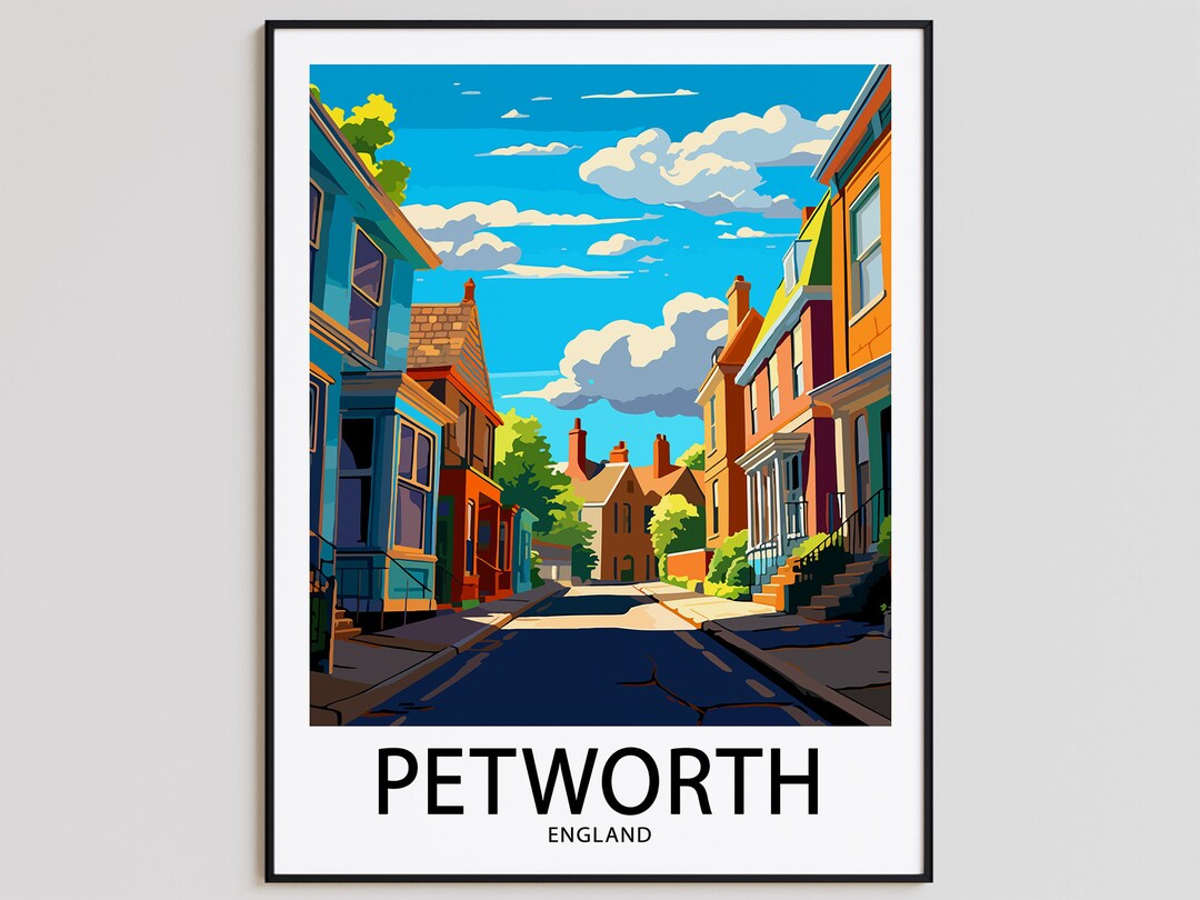 Petworth Travel Poster Petworth Print England Art Print Petworth