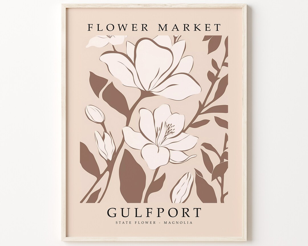 Gulfport Mississippi FLOWER MARKET Gulfport STATE Flower Etsy