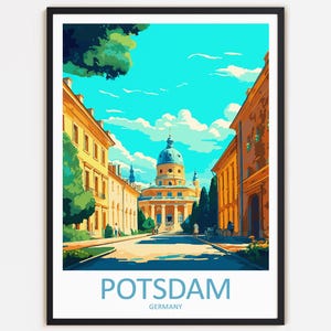 Potsdam Travel Print Wall Decor Wall Art Potsdam Wall Hanging Home Décor Potsdam Gift Art Lovers Germany Art Home Decoration