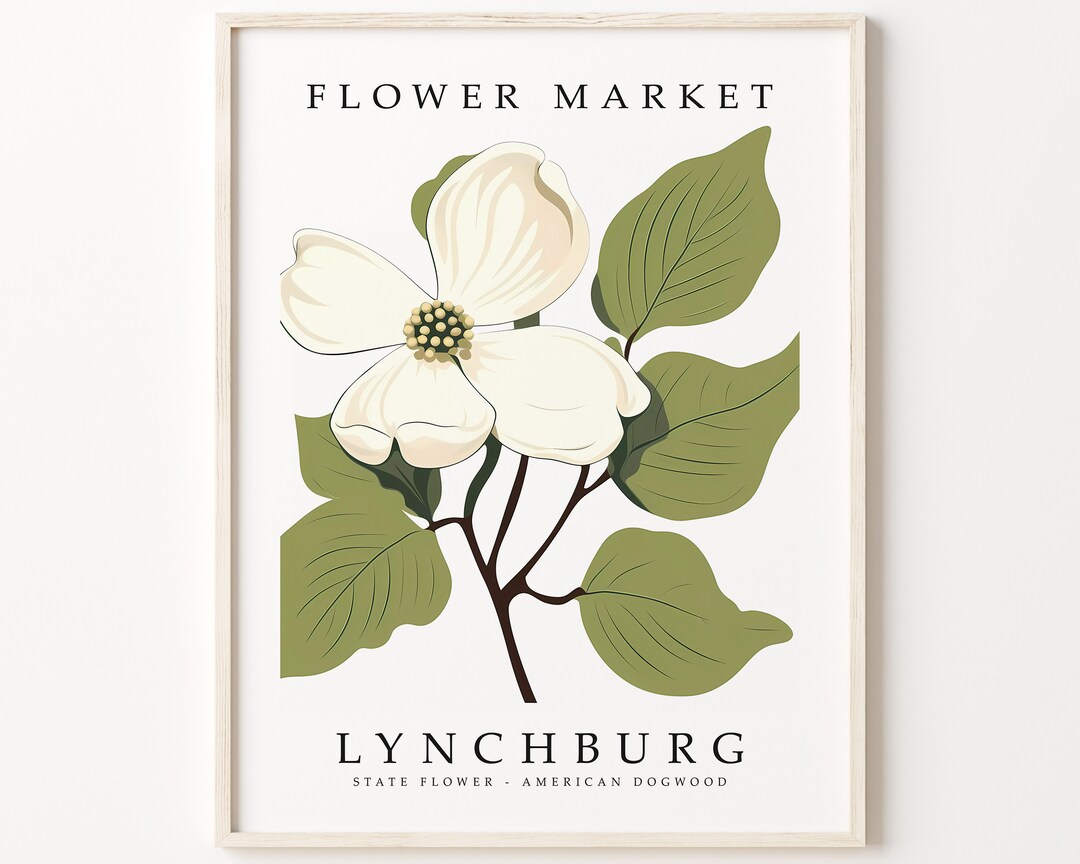 Lynchburg Virginia FLOWER MARKET Lynchburg STATE Flower Etsy