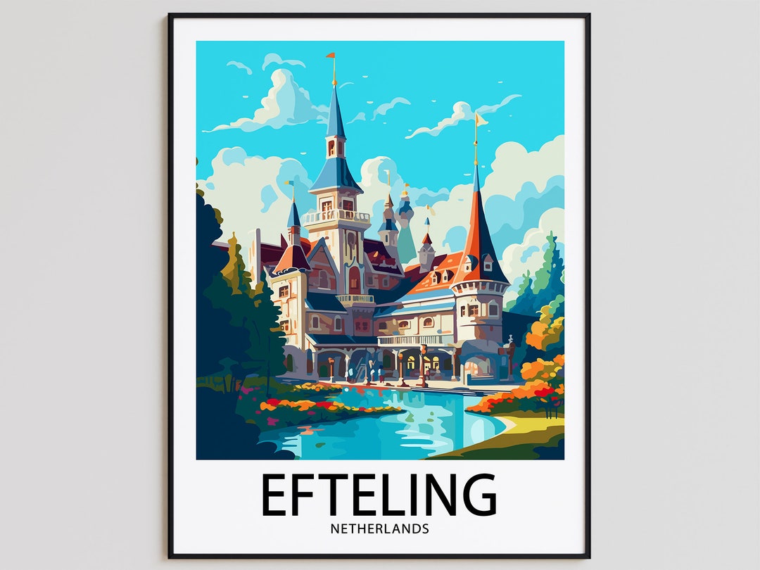 Efteling Travel Poster Efteling Print Netherlands Art Print Etsy UK