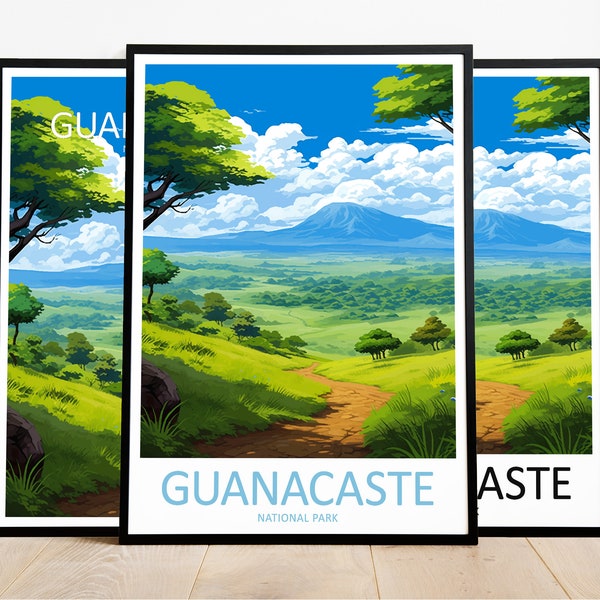 Guanacaste Travel Print Guanacaste Art Poster National Park Art Print Guanacaste Gift Guanacaste Wall Art Guanacaste Artwork