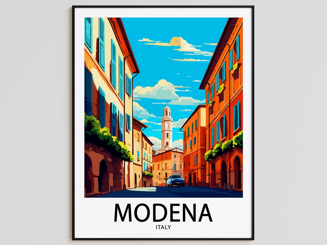 Modena Travel Poster Modena Print Italy Art Print Modena Gift Modena
