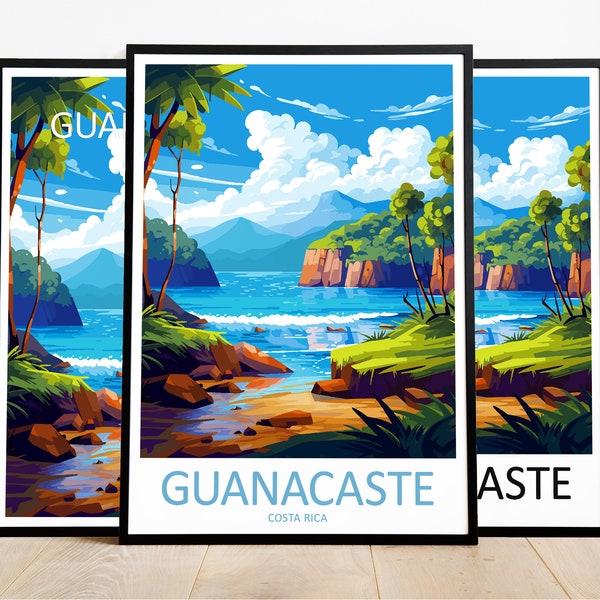 Guanacaste Travel Print Art Guanacaste Poster Costa Rica Wall Art Decor Guanacaste Gift Guanacaste Artwork Guanacaste Art Costa Rica Decor