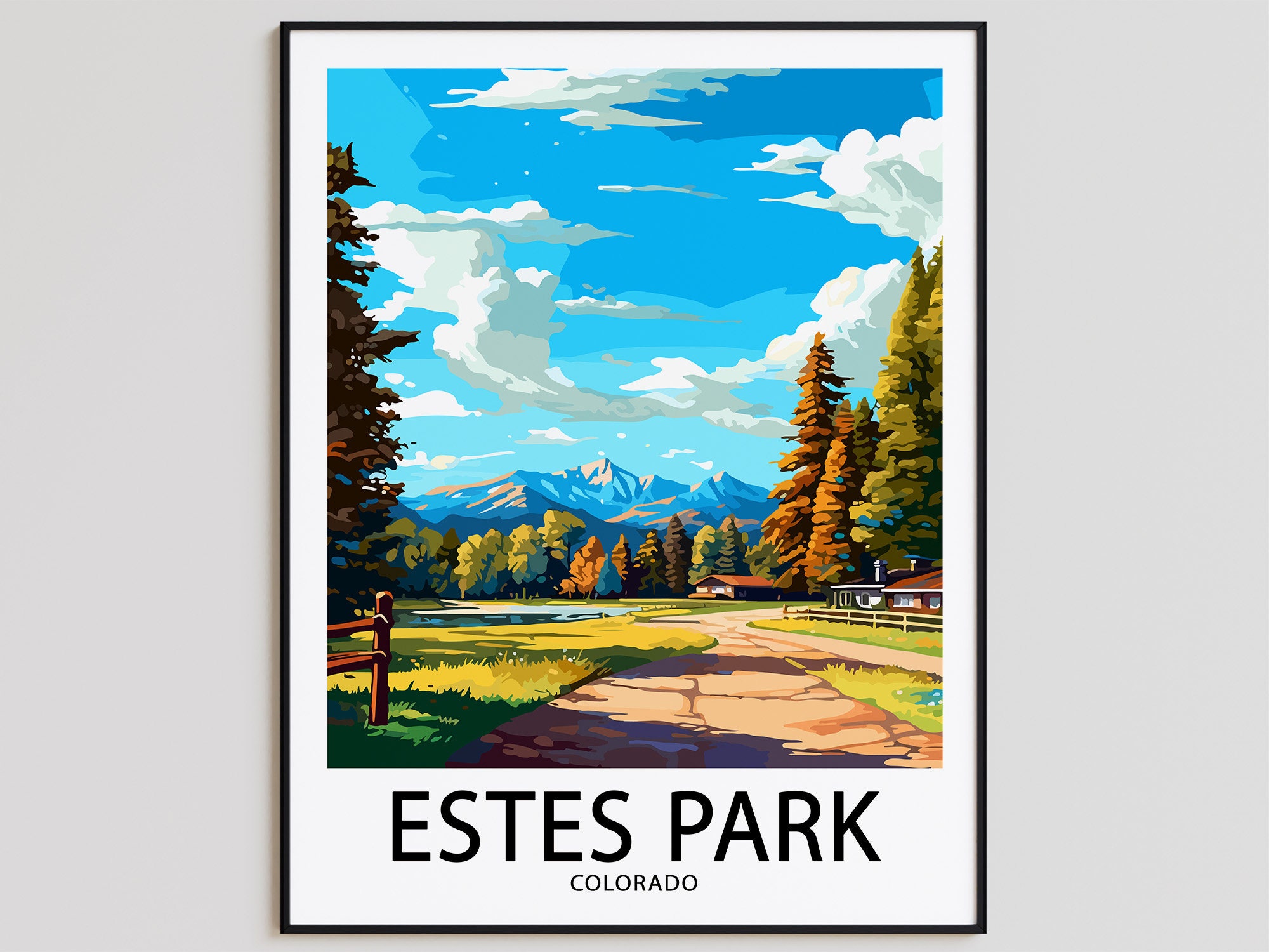 The Stanley Hotel Watercolor Painting Estes Park, Colorado