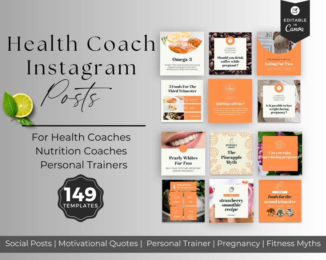Health Coaching Templates INSTANT DOWNLOAD Personal - Etsy
