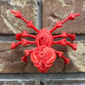 Articulated spider Halloween decor steampunk spider articulated legs fidget spider toy home or office decor gift for friend coworker