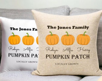 Personalised Cushion - Pumpkin Family