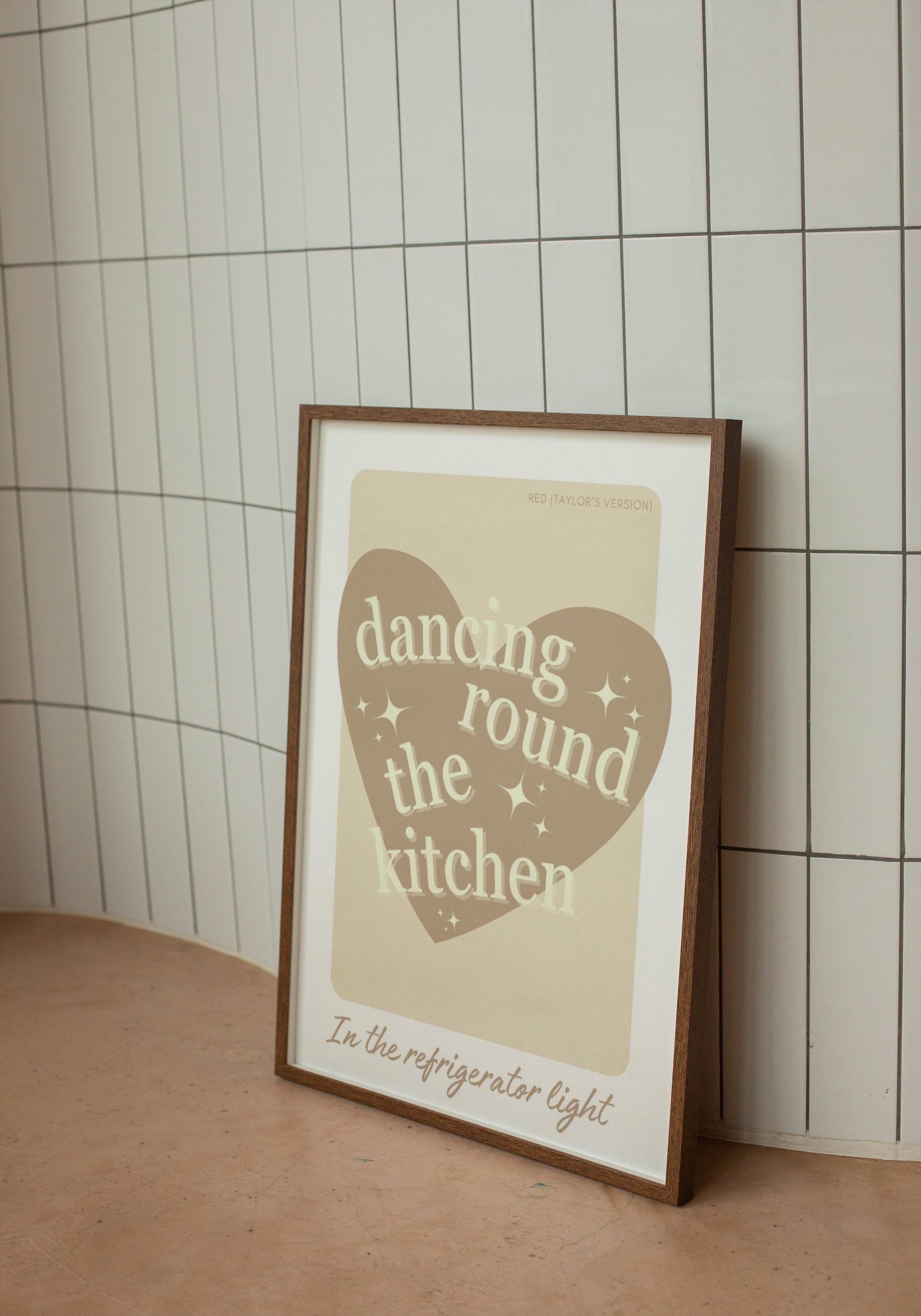 Taylor Swift Quote Print - "Dancing 'Round the Kitchen in the Refrigerator Light" - Digital Download