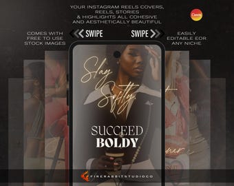 Instagram-mallar för lyxvarumärken: Canvas sociala mediekit (PDF)