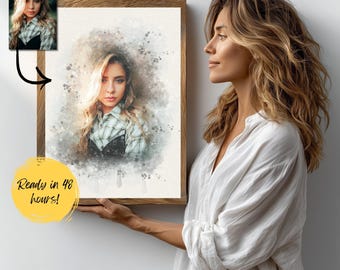 Custom Photo to Art Portrait: Personalized Family Keepsake (Digital Download)