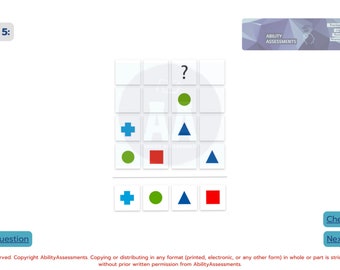 SHAPE SUDOKU | AON cut-e Scales Deductive Logical Thinking lst | Practice E-booklet with Answers