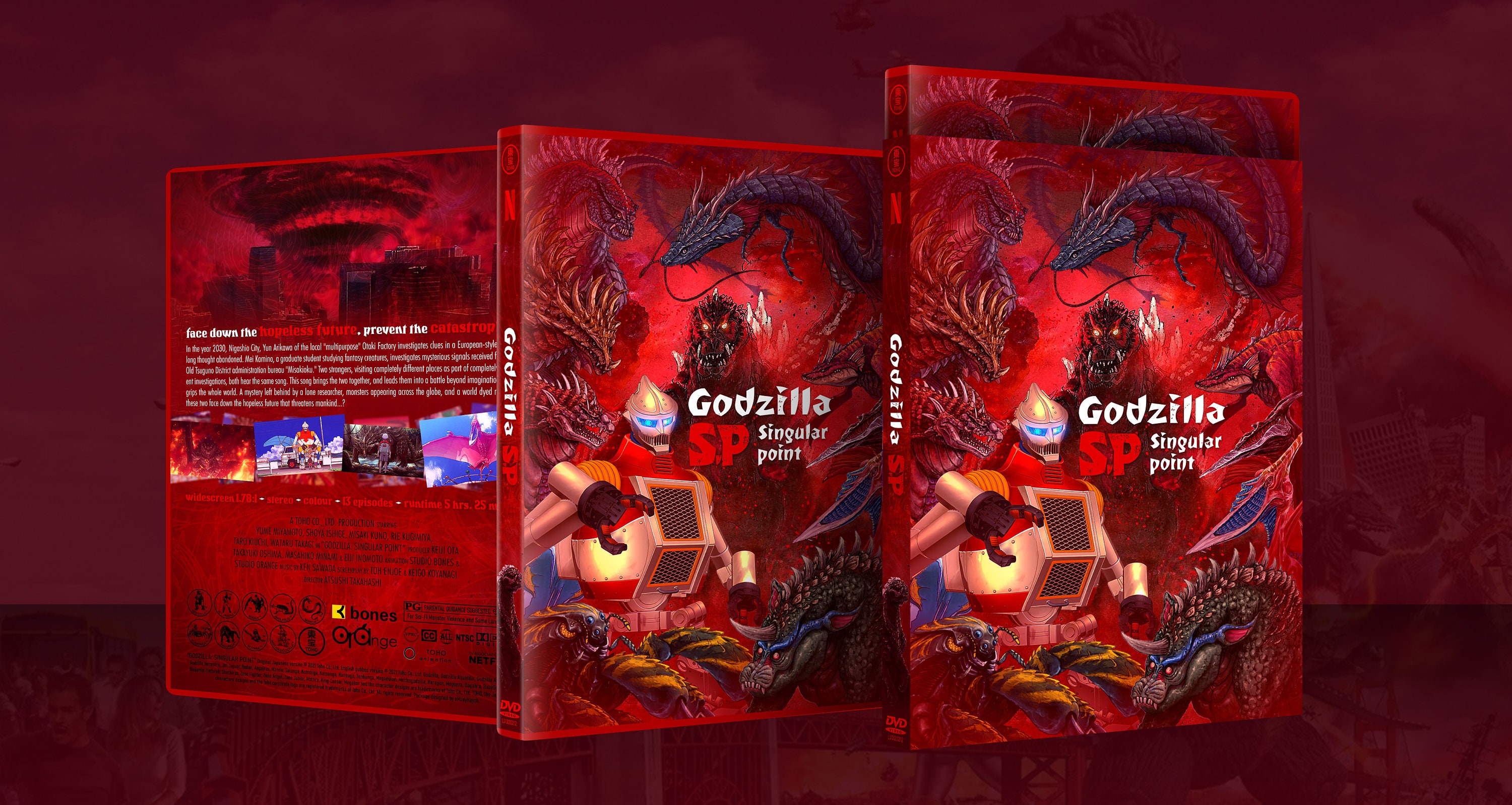 Custom Godzilla Singular Point DVD Case W. Slipcover no Etsy