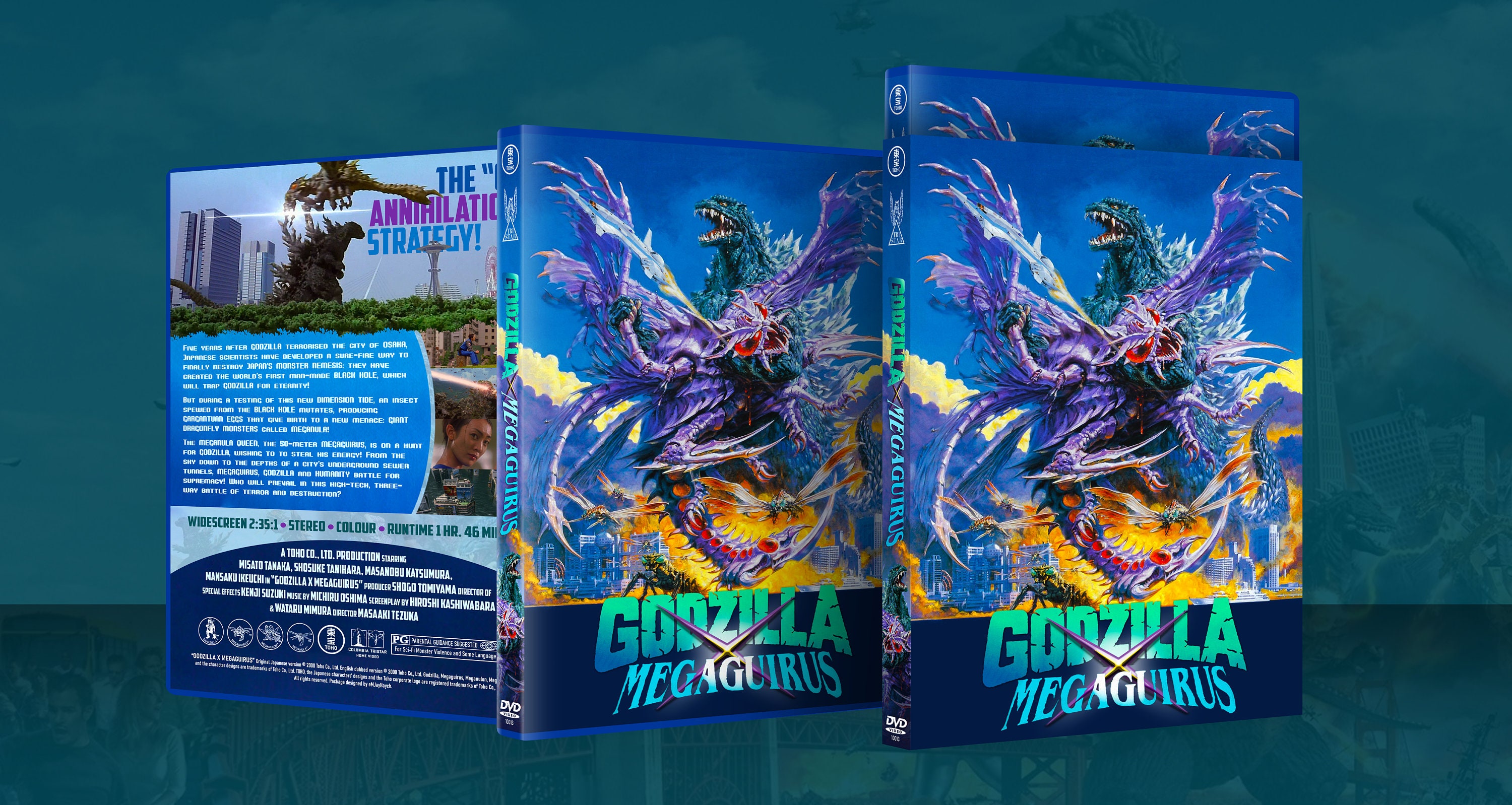 Custom Godzilla X Megaguirus DVD Case W. Slipcover no Discs Etsy
