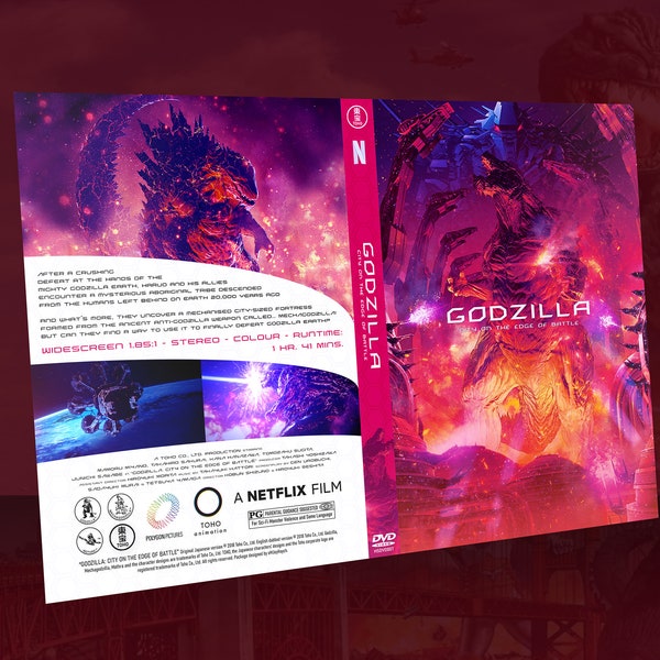 Custom Godzilla: City on the Edge of Battle DVD Insert - PRINTED