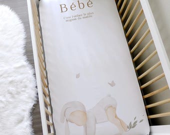 Vintage Nursery Play // Oval & Crib fitted sheet // Personalized Add Name // 100% cotton. Made in USA