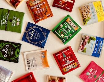 Christmas Gift, Assorted Tea Sampler: 100 Individually Wrapped Tea Bags