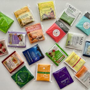 100 einzeln verpackte Teebeutel, Tee-Sampler, verschiedene Teebeutel, Tee-Geschenkbox, Twinings-Tee, Tazo, Pukka, Bigelow, Gute Besserung, Pflegepaket