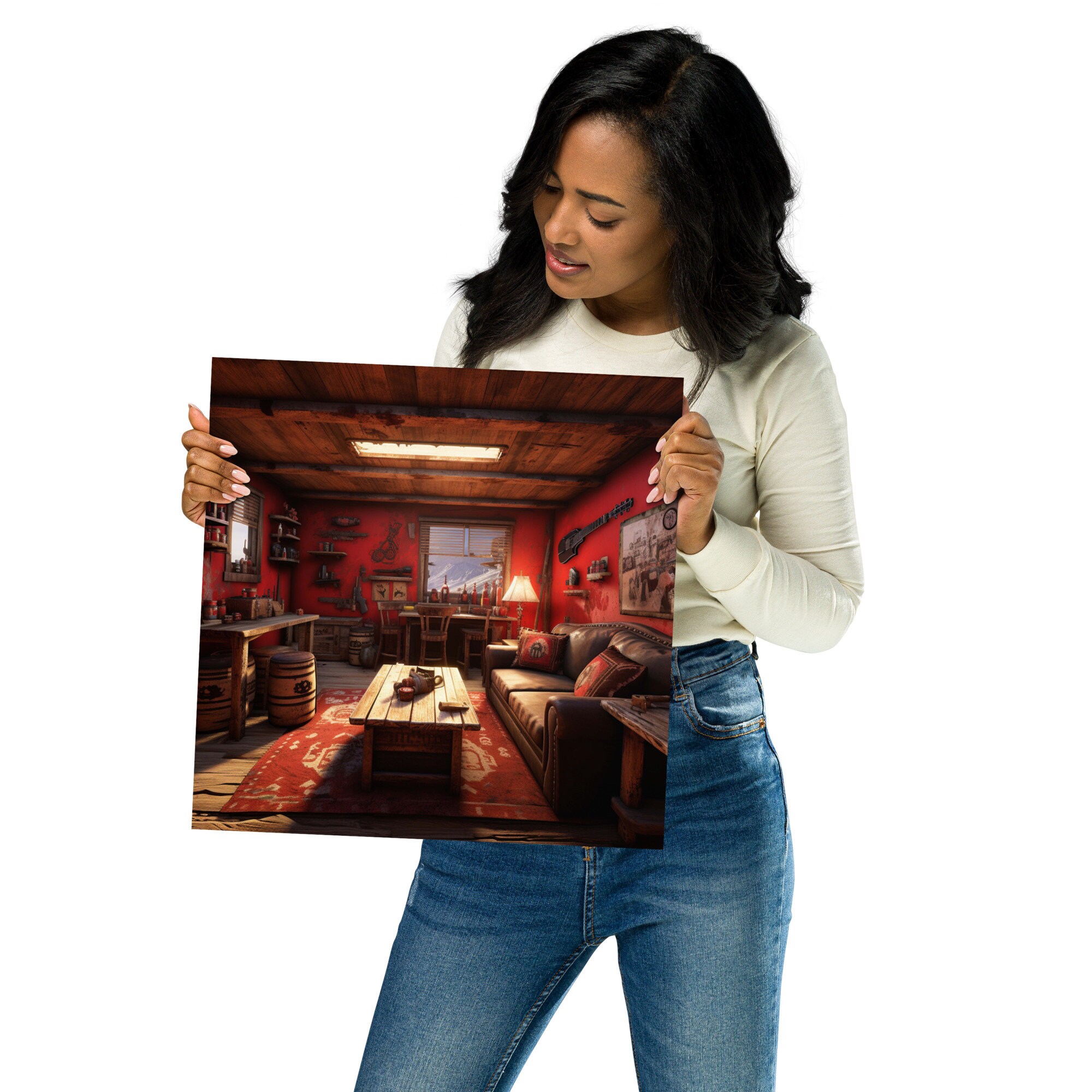 Red Dead Redemption Wall Art Pixel Art Video Game Decor Etsy