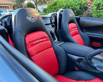 シートカバー Corvette C5 / Z06 1997-2004合成皮革交換シート・シート - オリジナルのタイトルを表示 Corvette C5/Z06 1997-2004 合成皮革交換標準シ