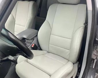 BMW E46 Convertible Sports Synthetic Leather Seat Covers (Front) 1998-2004 Gray