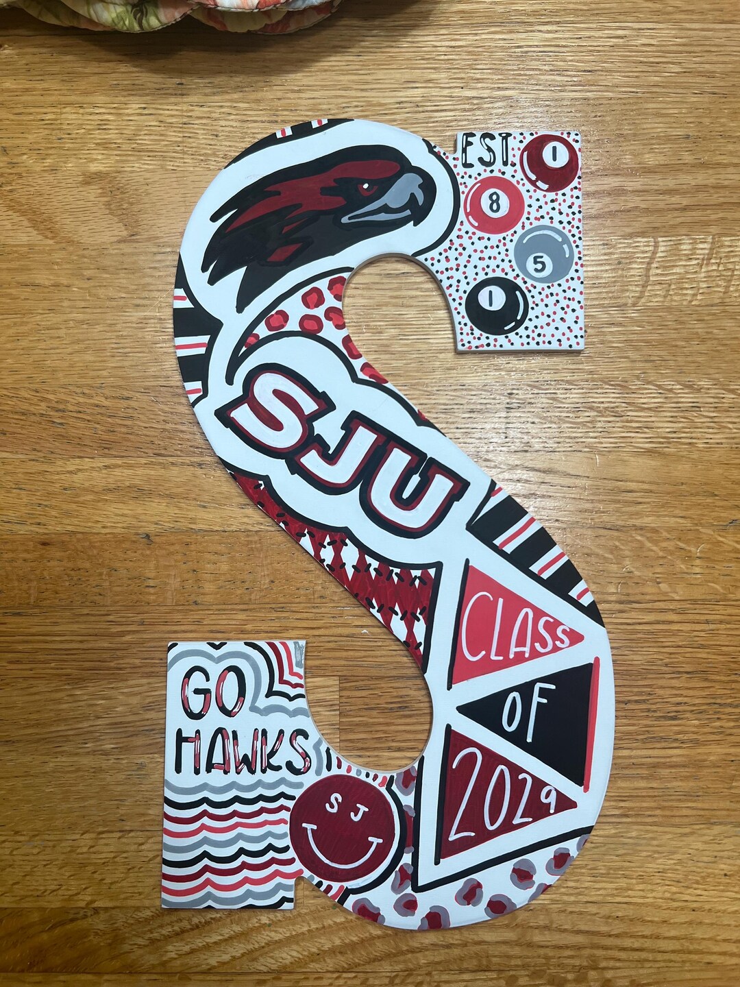 Custom College Themed Letter - Etsy