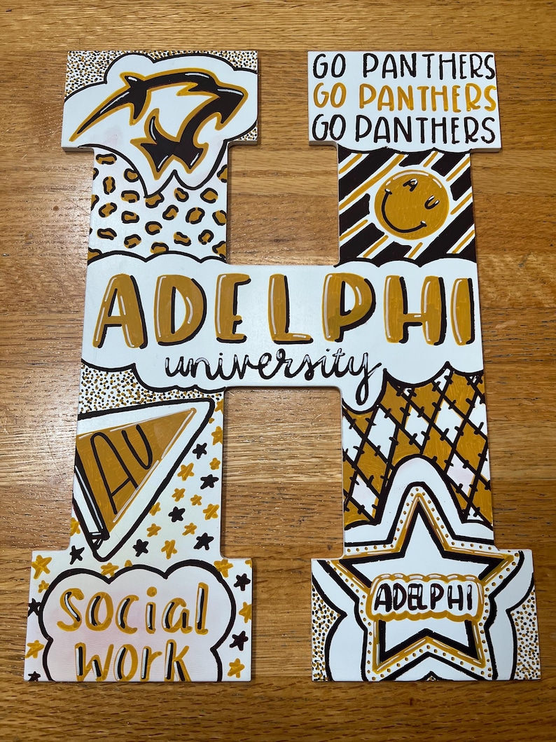 Custom College Themed Letter - Etsy