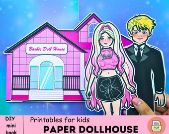 Stunning Barbie Villa Printables Barbie and Ken Doll Hosue 