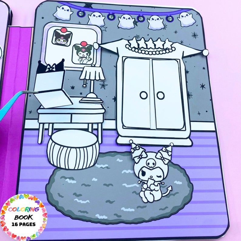 Toca Boca House Printable Coloring Pages, Instant Download, Colour, Cut ...