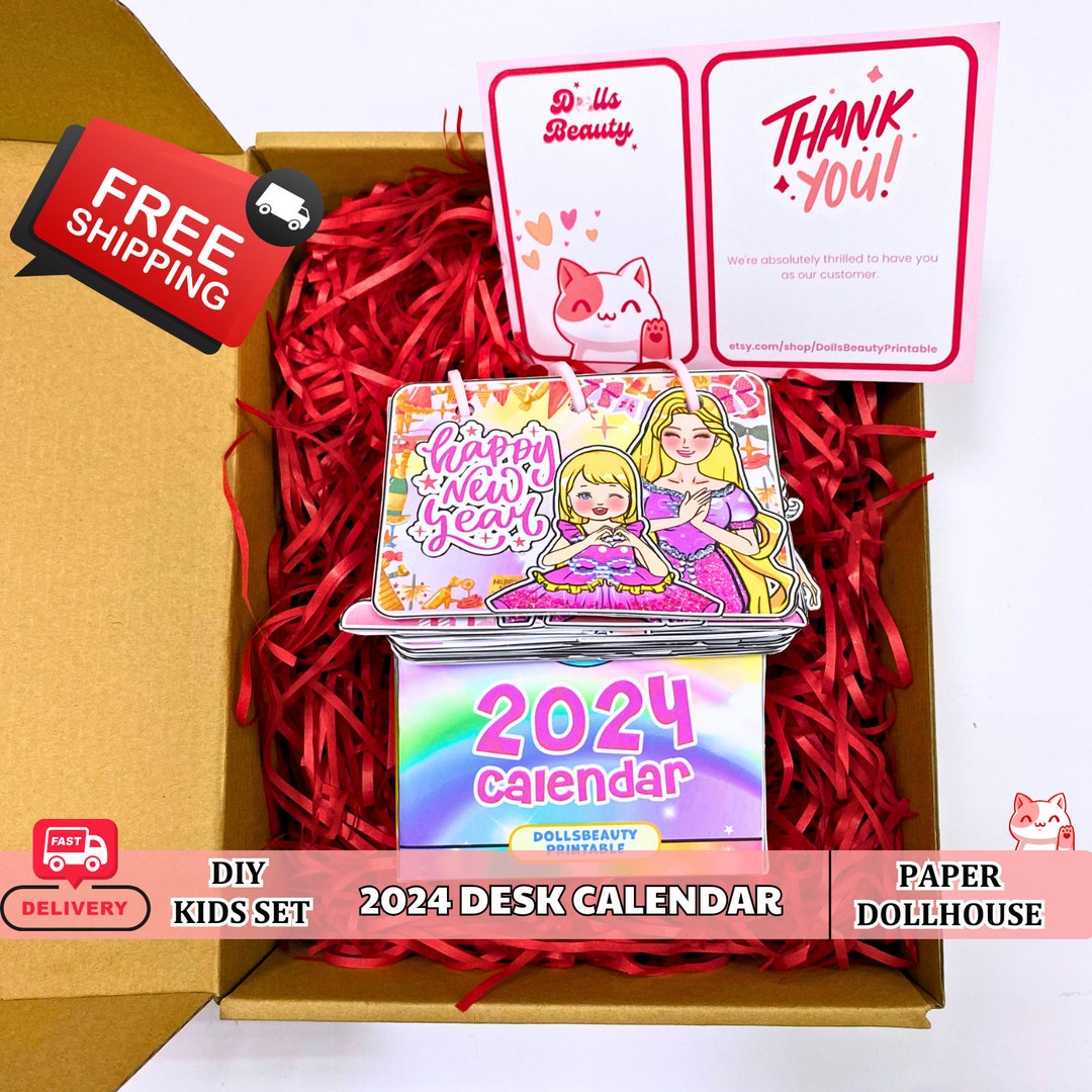 USA Free Shipping 2024 Princess Desk Calendar Funny 5 Etsy UK