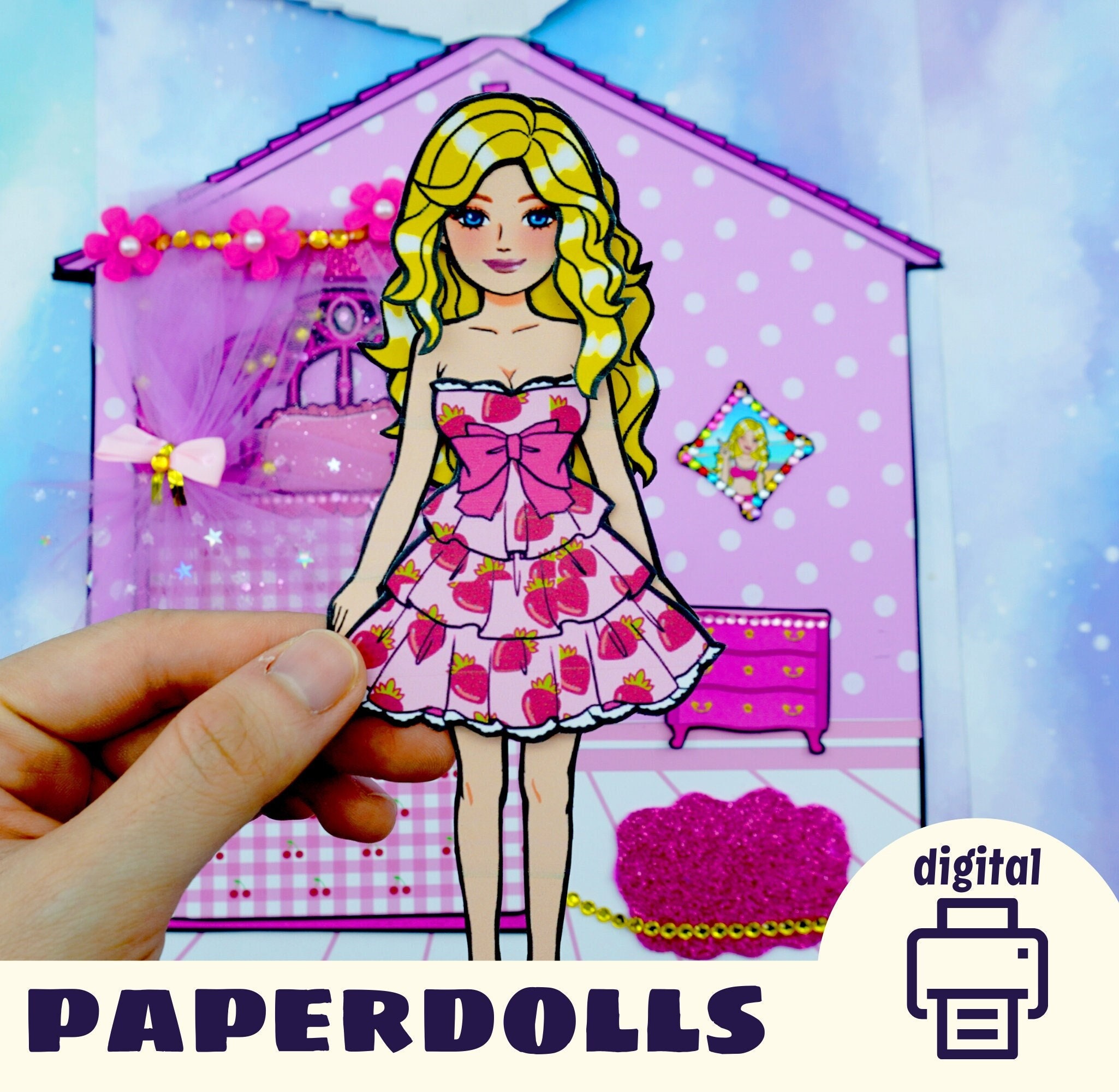 Pretty Toca Boca Paper Dollhouse Printable ?Toca Boca Papercraft Pri ...