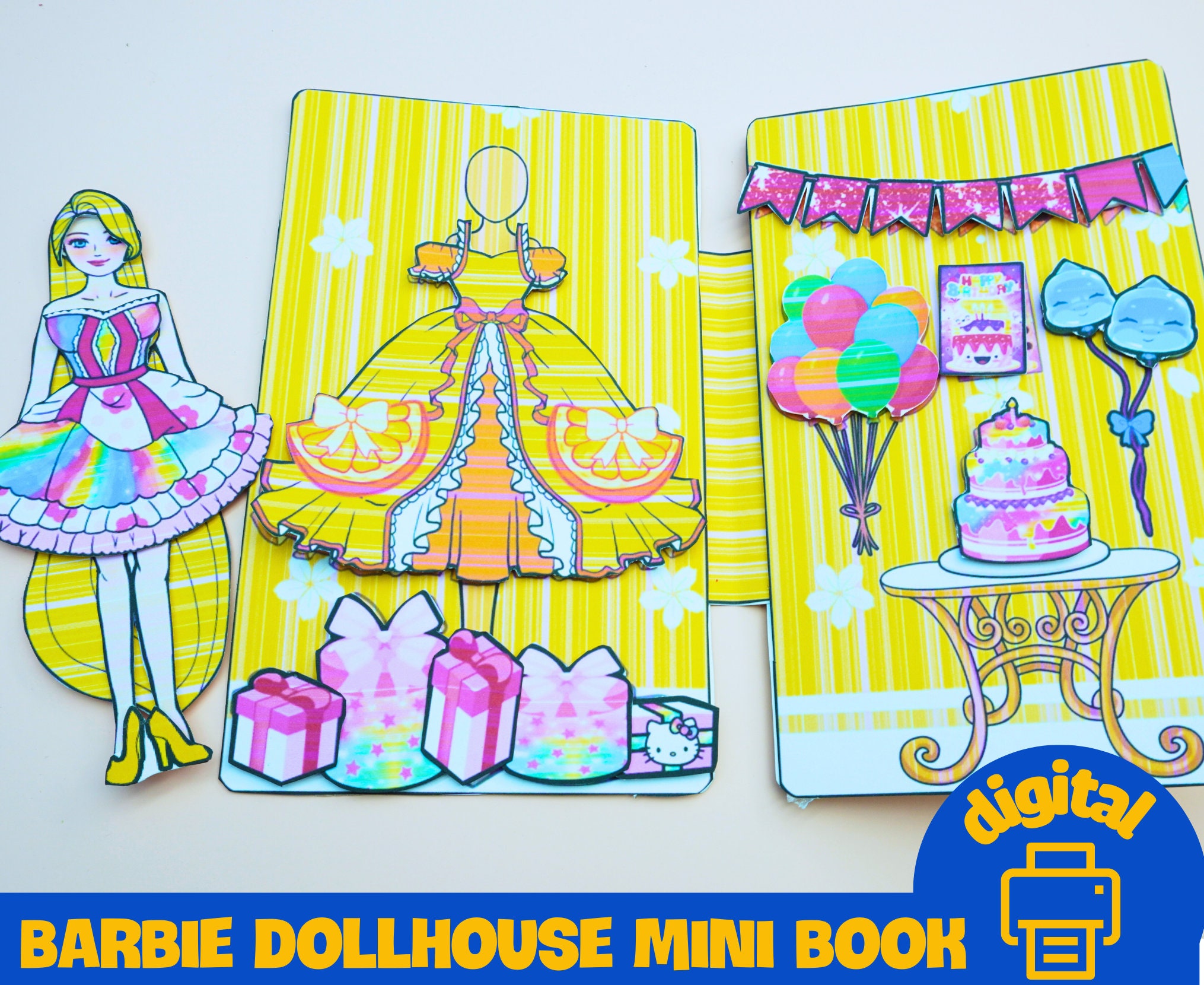 Barbie Birthday Party Printables Birthday Busy Book Toddler Print Gifts ...