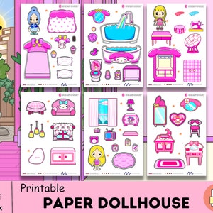 Toca Boca 3 Pages Paper SLEEPOVER 1 Dolls -  Denmark