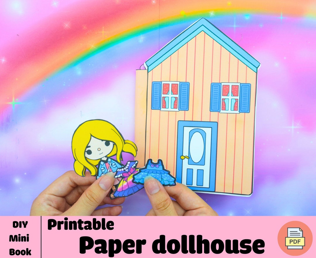 Printable Paper Doll Toca House Pretty Paper Toca Boca Doll - Etsy