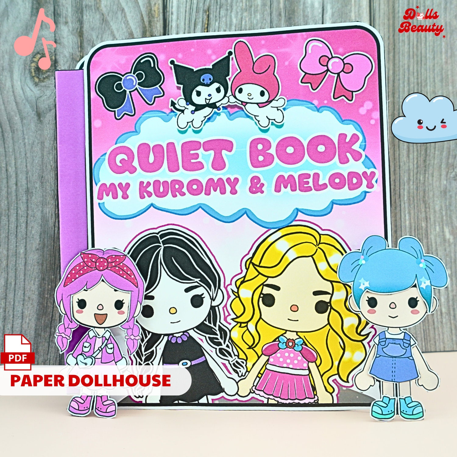 Toca Boca Snow Queen /Toca Boca Paper Doll and Clothes / Toca Boca  papercraft / quiet book pages / Printable Paper Doll