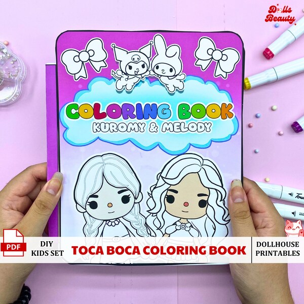 Printables Coloring Pages Toca Boca House Kids busy book x quiet book - Printables Store - Kids gifts - Kid activities - Digital download