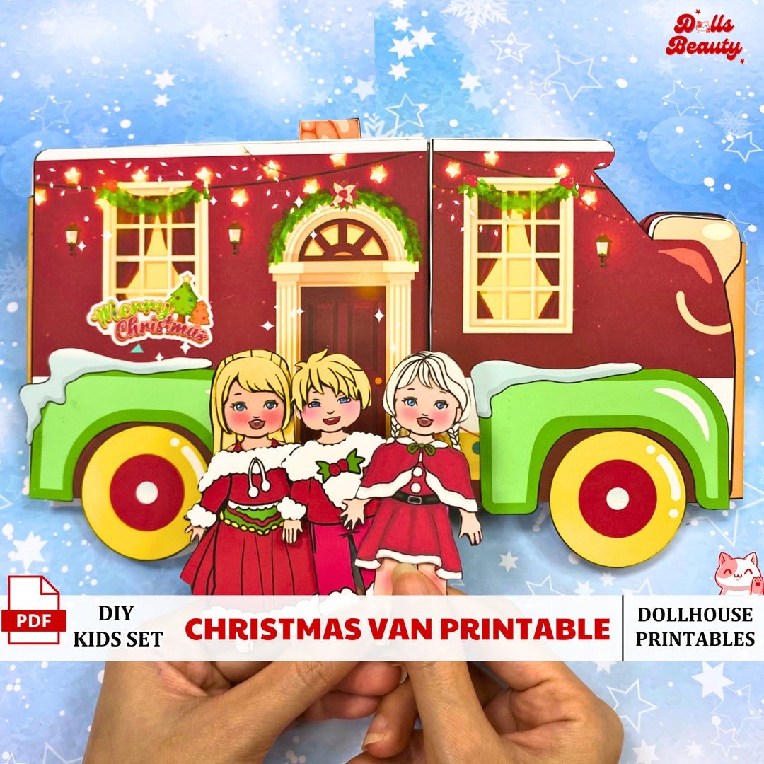 Printable Christmas Mobile Home DIY Toys for Kids Girls Activity