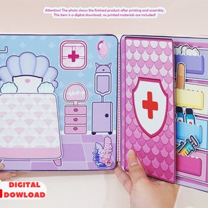 Yesa in mermaid hospital dollhouse printable | Yesa sea world printable | Mermaid diy printable | Busy book for kids, PDF, Instant download