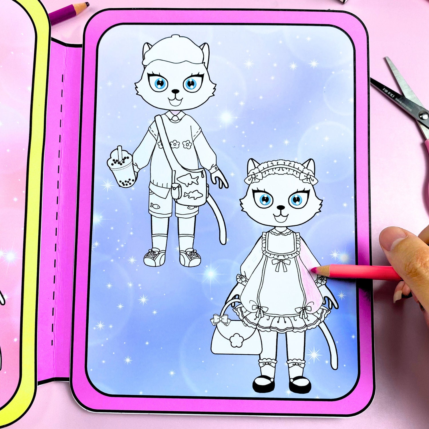 Printables Busy Book Cat Dress Up, Dollhouse X Activity Book X Quiet ...