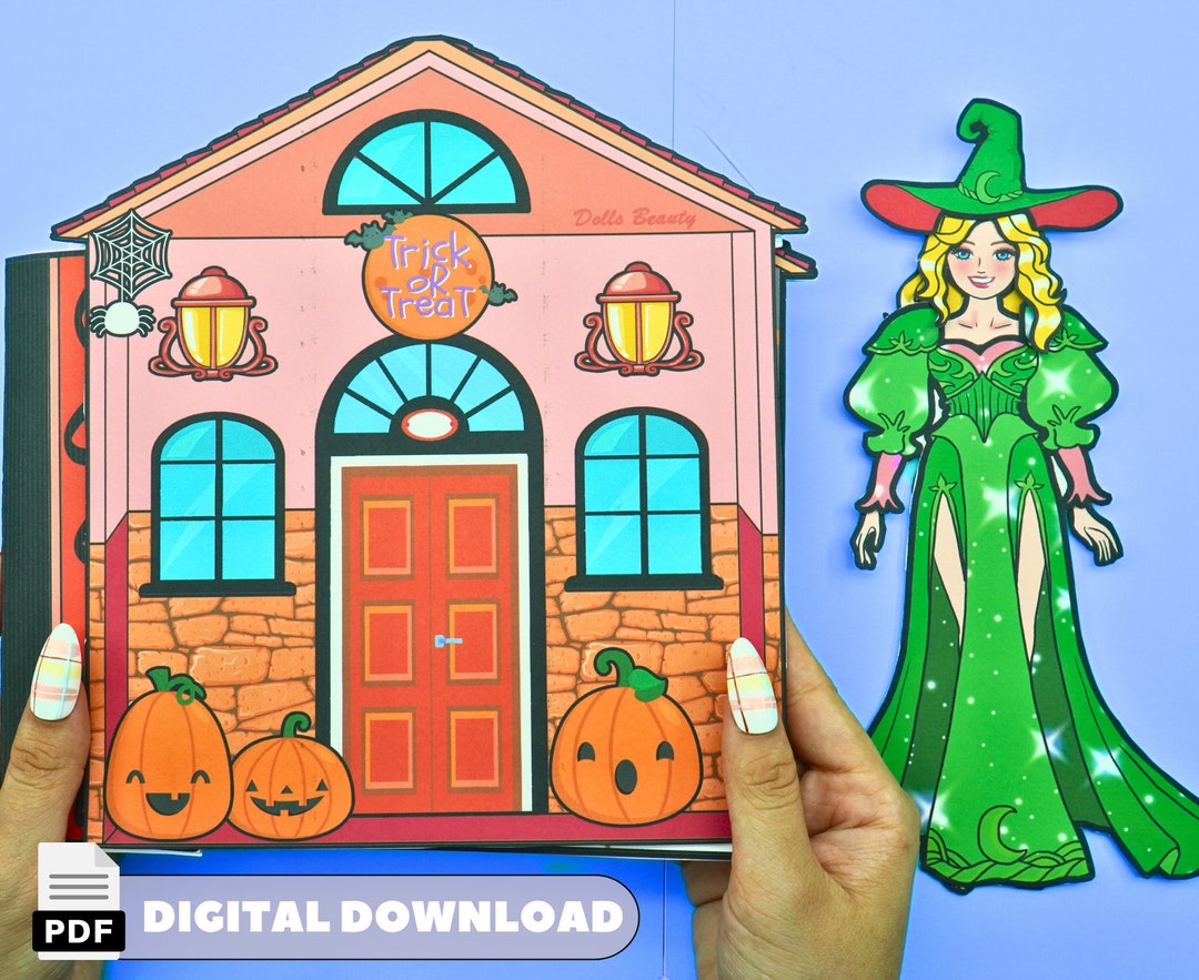 Barbie Witch Make Halloween Dollhouse Fairy Doll Digital Etsy