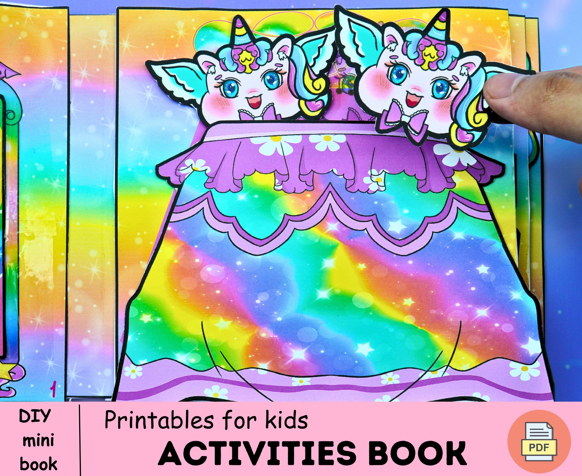 Lovely Rainbow Unicorn Apartment Rrainbow House for Unicorn Etsy