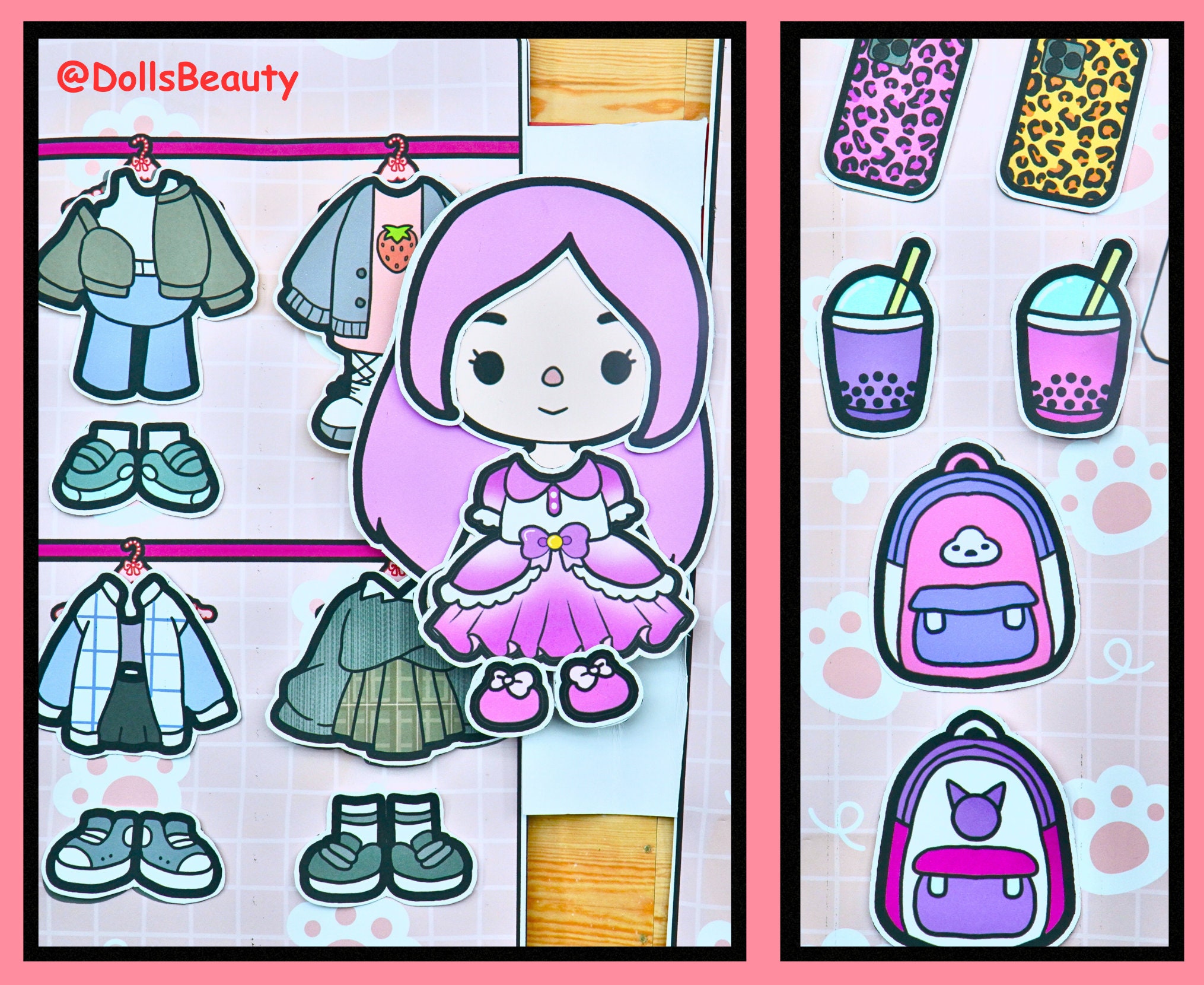 Toca Boca Paper Doll Clothes Printables? Printable Paper, 48% OFF