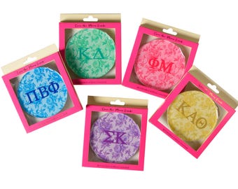 Sorority Double Sided Floral Coaster