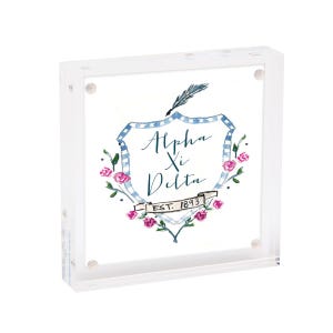 Sorority Motif Mini Print with Acrylic Frame