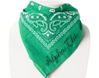 Embroidered Sorority Bandana